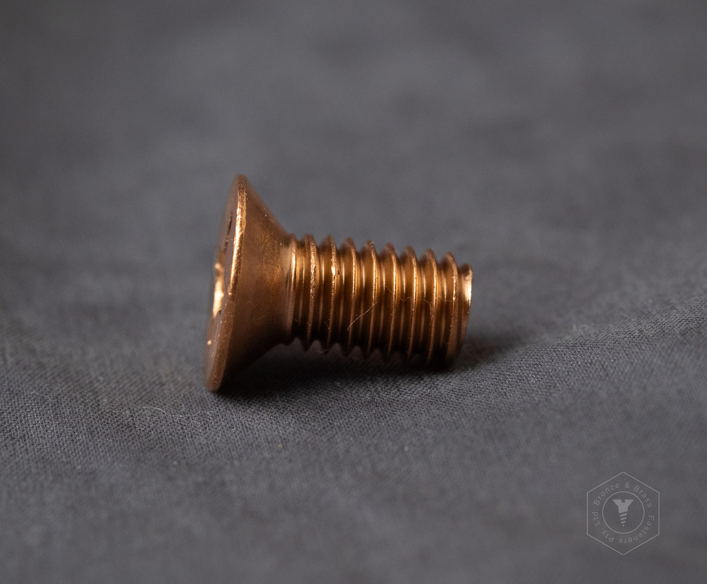 3343 - 133602 - Silicon Bronze Machine Screw Phillips Flat Head-  M6-1.0 x 12mm