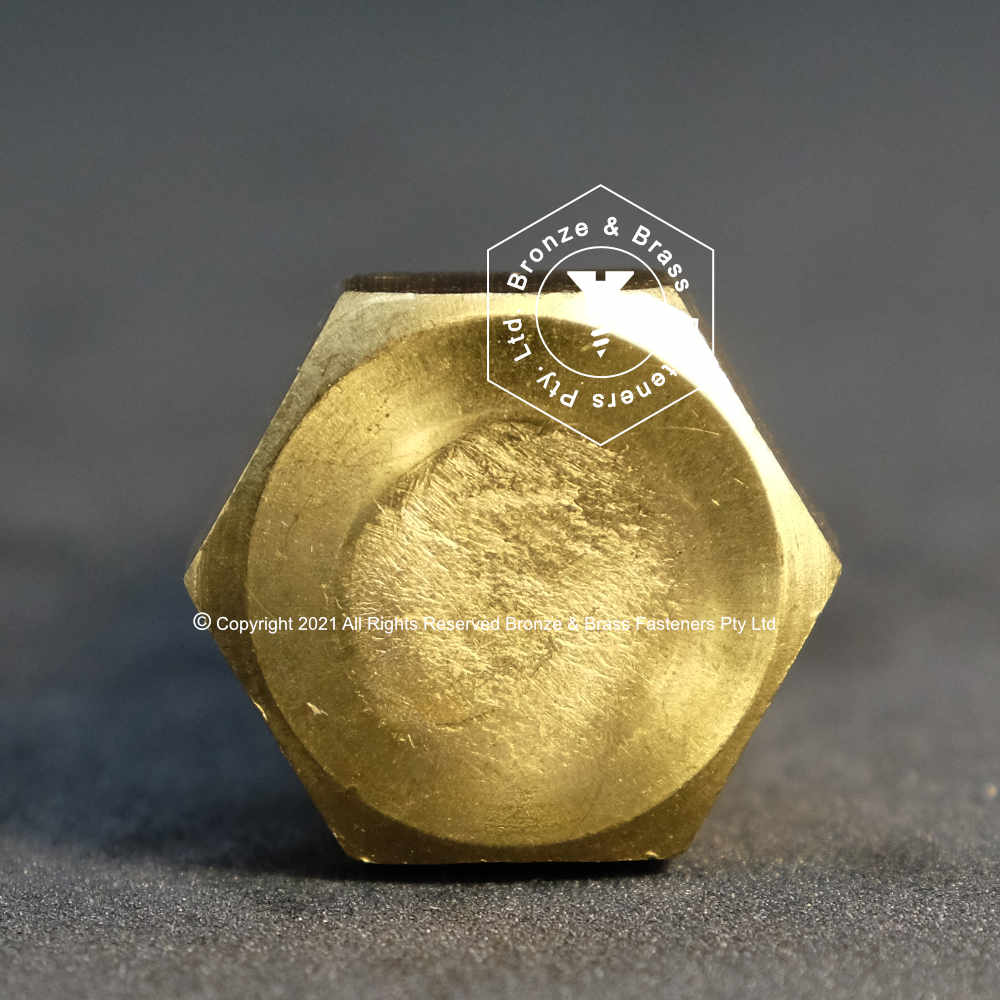 1205 - 114016 - Brass Bolt Hex- 1/2 - 13 UNC x 2 3/4 – Bronze and Brass  Fasteners Pty Ltd