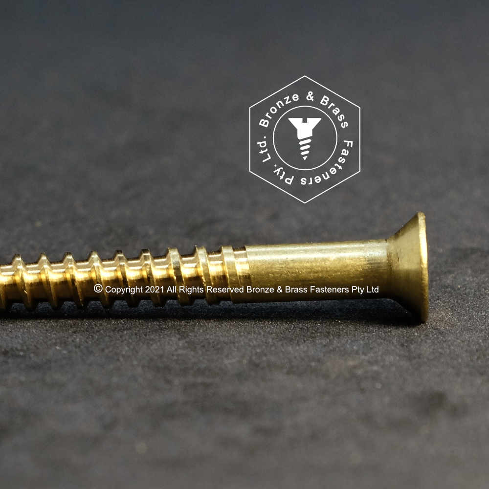 0880 - 111810 - Brass Wood Screw TORX 20 Flat Head- 10g x 50mm