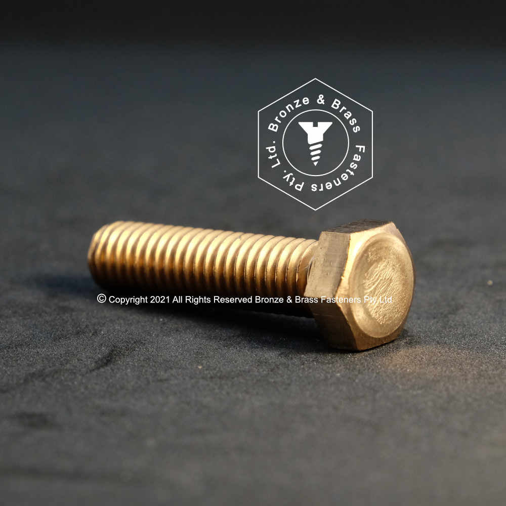 3370 - 135550 - Silicon Bronze Hex Set Screw - M6-1.0 x 16 mm