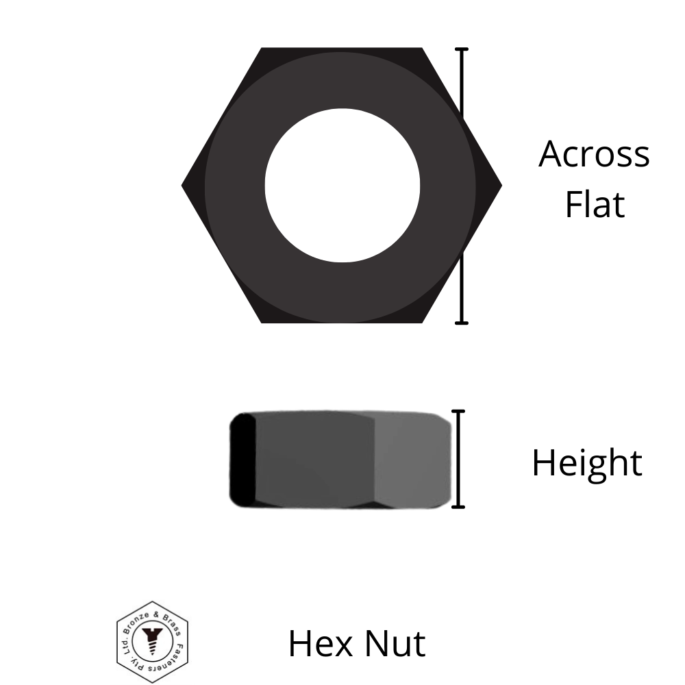 5285 -146310 - Cu5 (CuNiSi) Nut Hex- M10-1.5