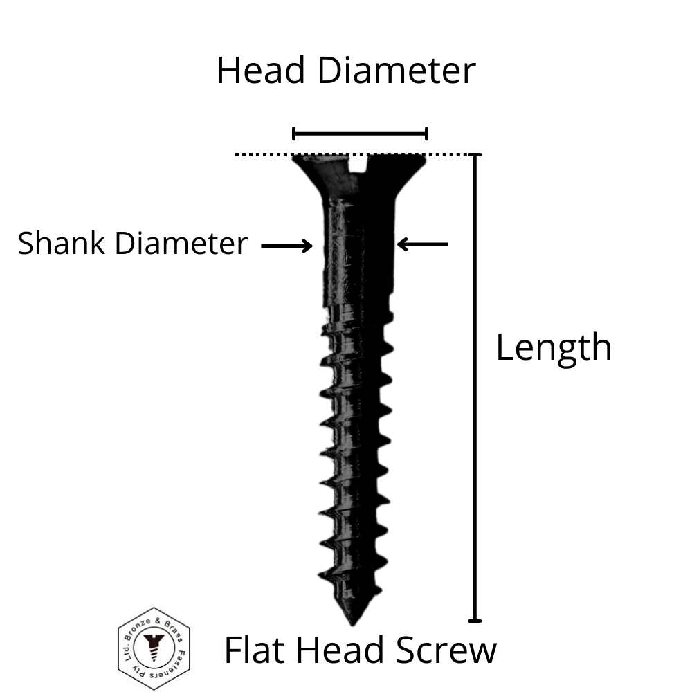 0880 - 111810 - Brass Wood Screw TORX 20 Flat Head- 10g x 50mm